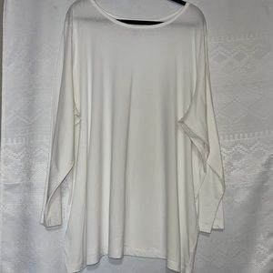 EUC - Woman Within Perfect Three-Quarter Sleeve Boat-Neck Tee